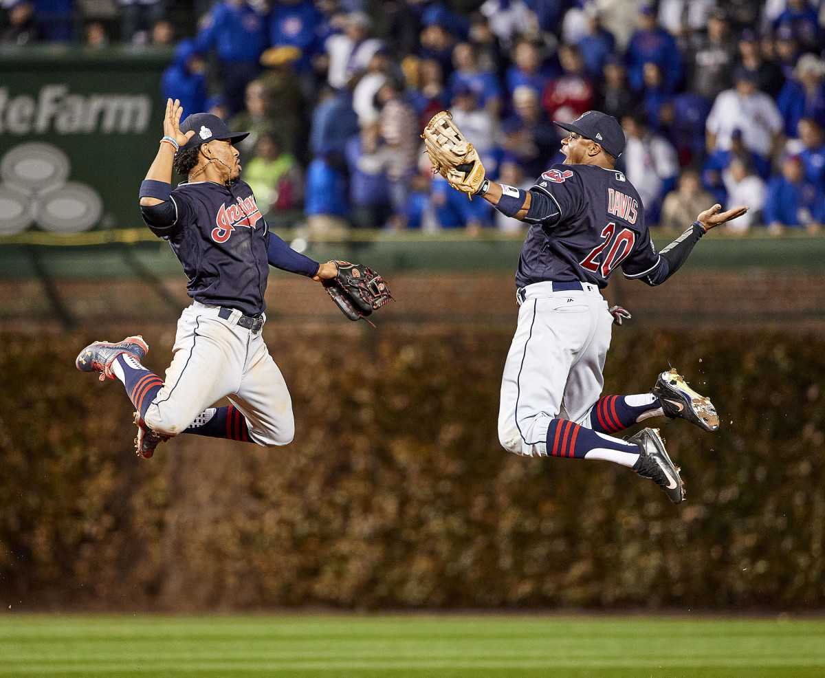 SOAR SPOT: Lindor (with Davis) was an uplifting force in his six years in Cleveland: four All-Star appearances, two Silver Sluggers, two Gold Gloves and one Platinum Glove, all by the age of 26.